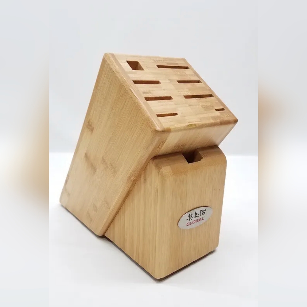 Global Takashi 9 Slot Cutlery Wooden Knife Block

*only block, no knives*